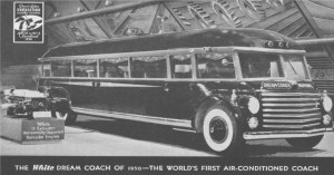 White Dream Coach 1950 года - первый в мире автобус с кондиционером