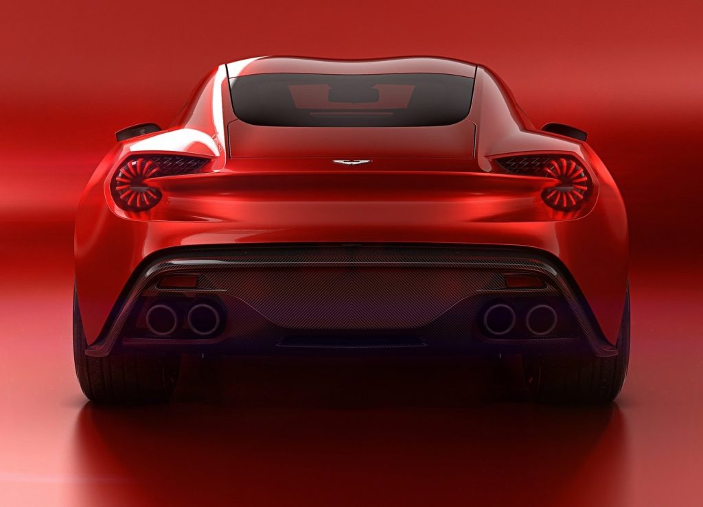 Aston Martin Vanquish Zagato, вид сзади