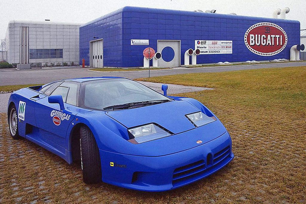 Bugatti EB110 с ГБО разогнался до 344,7 кмч