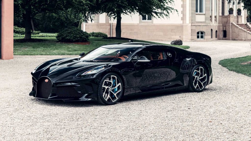 Bugatti La Voiture Noire, вид на переднюю диагональ