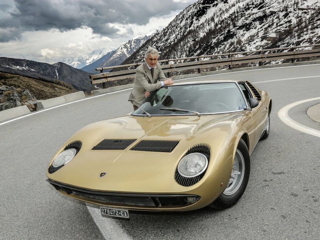 Марчелло Гандини и прославившая его Lamborghini Miura